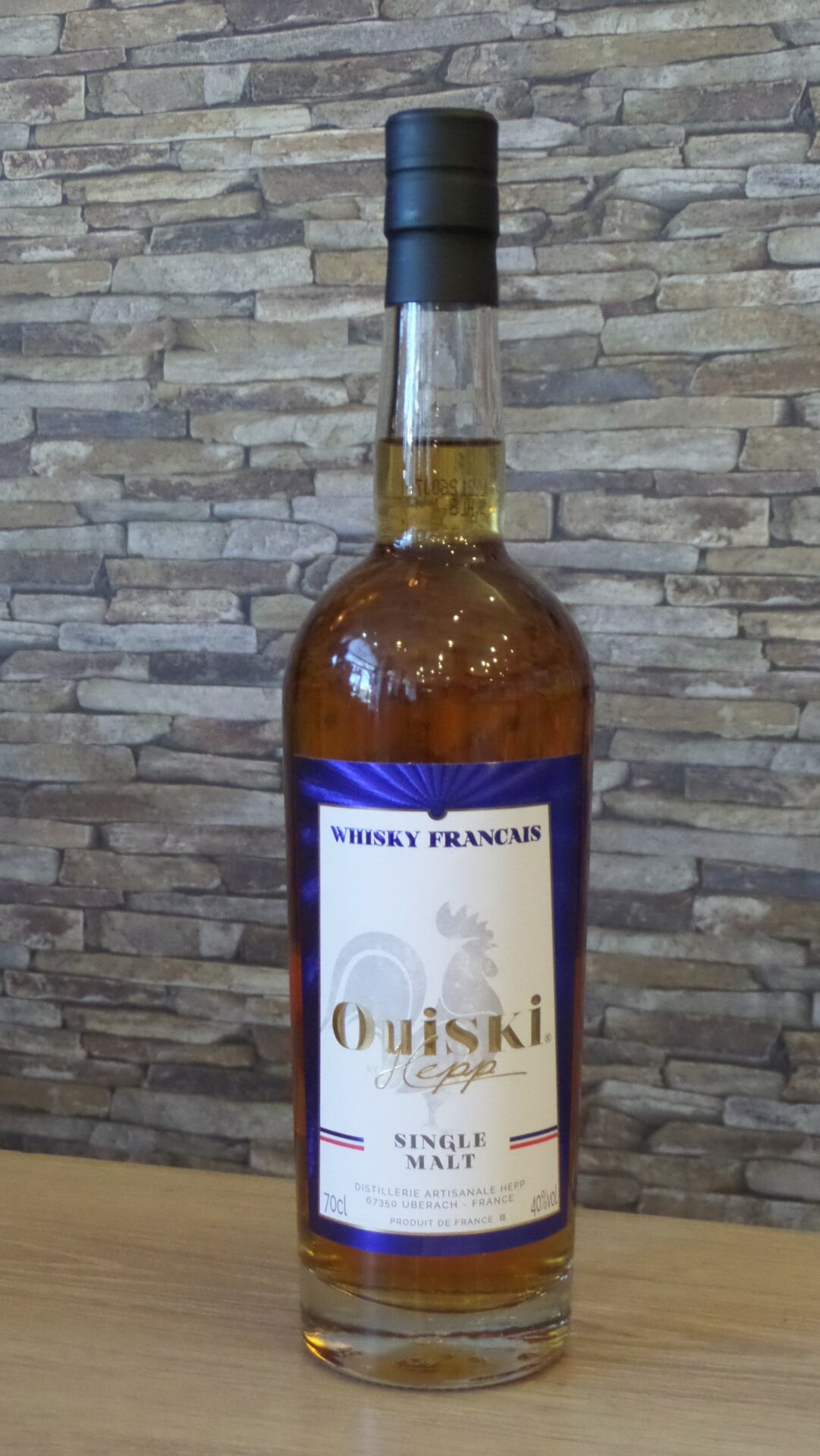 Ouiski single malt Alsacien, whisky français, 70cl 40° alc.